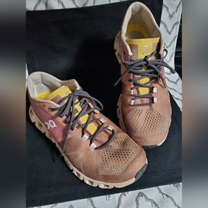 ON CLOUD X RUNNING SHOES MOCHA/SAND WOMEN'S SIZE 7 1/2
